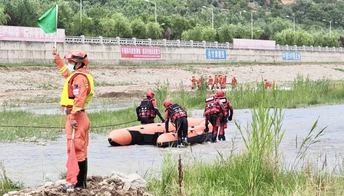 甘肅建投平涼涇河干流綜合治理項目開展2022年防汛搶險應急演練活動